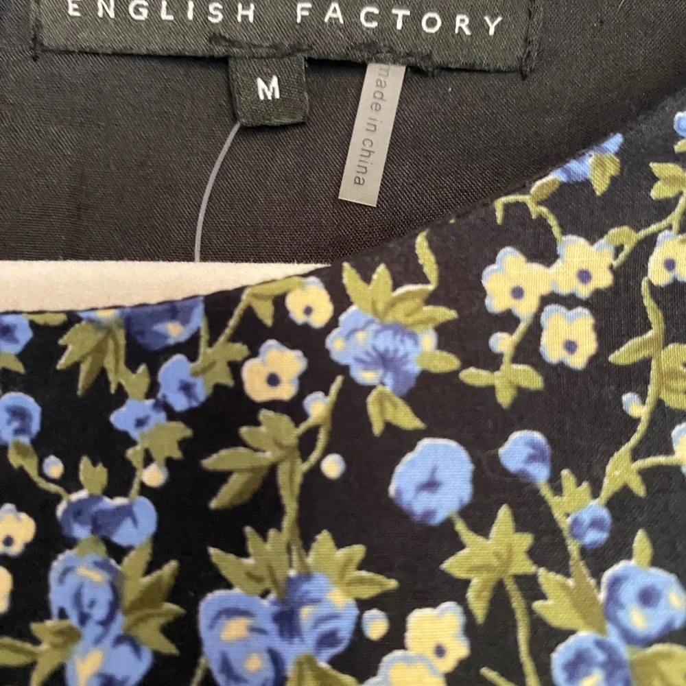 NWT English Factory Floral Ruffled Babydoll Dress | Medium - Picture 6 of 8